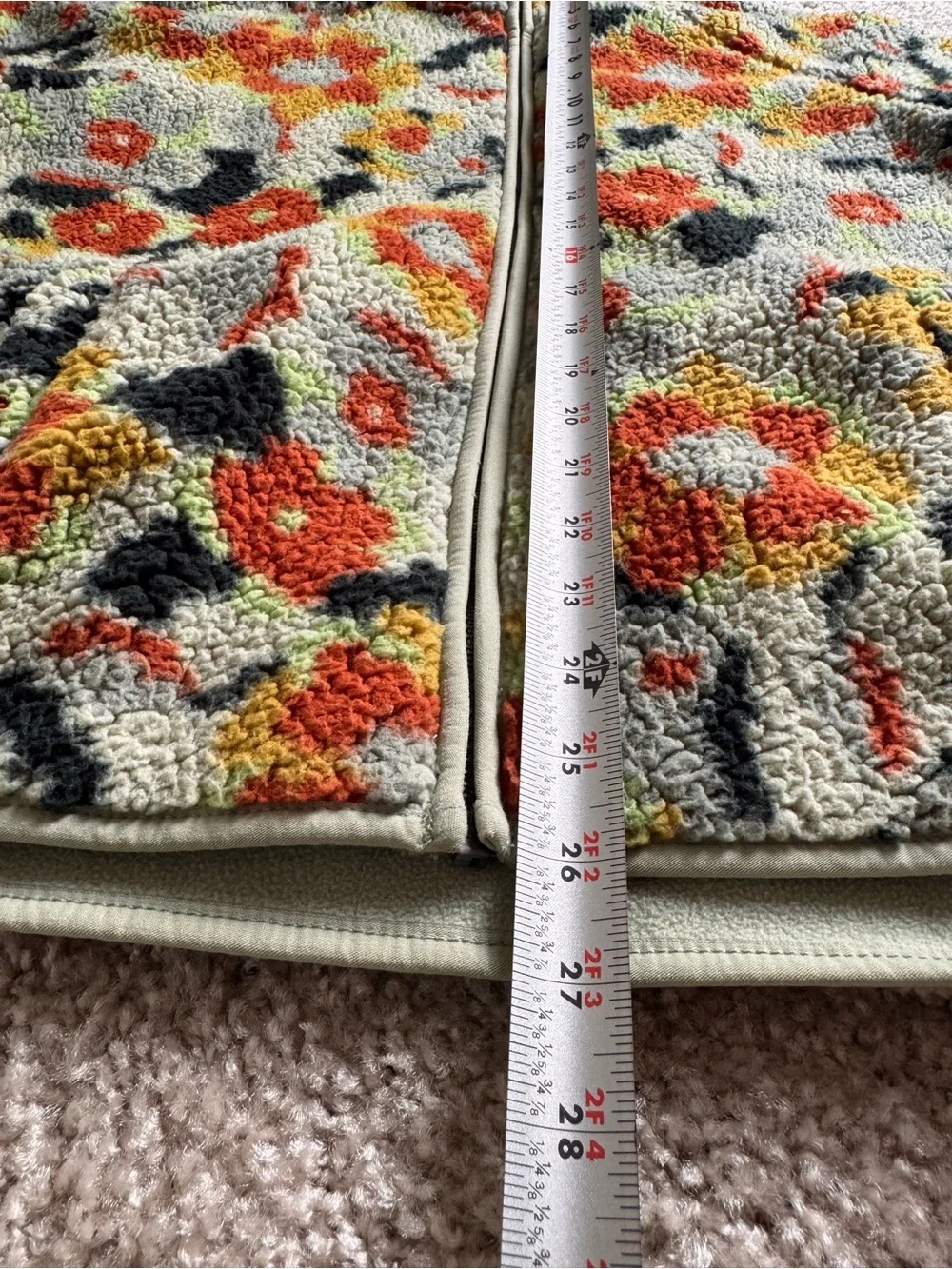 Sonoma Green Multi-Color Teddy Jacket